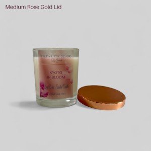 Medium Candle Lids - Rose Gold